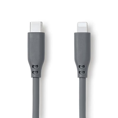 やわらかくて絡まりにくいライトニングケーブル１ｍ　ＵＳＢ－Ｃ／Ｌｉｇｈｔｎｉｎｇ