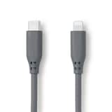 やわらかくて絡まりにくいライトニングケーブル１ｍ　ＵＳＢ－Ｃ／Ｌｉｇｈｔｎｉｎｇ