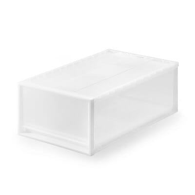 ポリプロピレン　衣装ケース　中/約幅40x奥行65x高さ24cm