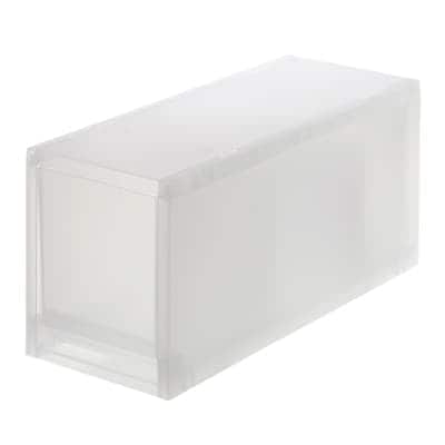 ポリプロピレン　小物収納ケース　ハーフ　大/約幅14×奥行37×高17.5cm