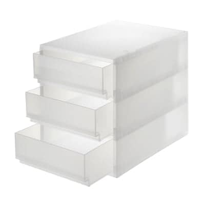 ポリプロピレン　小物収納ケース　引出３段