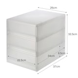 ポリプロピレン　小物収納ケース　引出３段