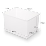 ポリプロピレン　収納ボックス　ワイド　大