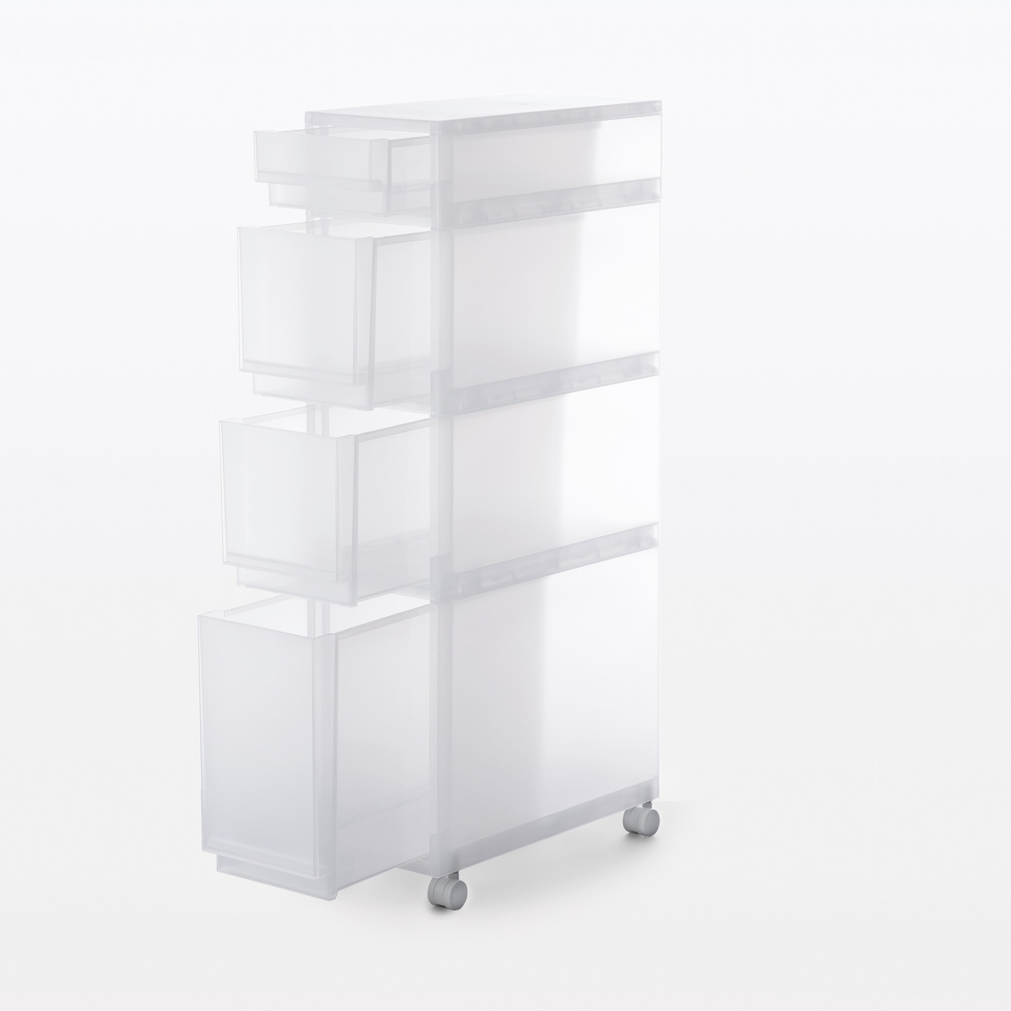 ポリプロピレン　収納ストッカー　キャスター付２