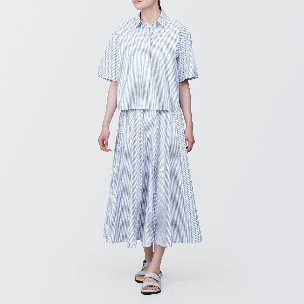 婦人　涼感ブロードフレアスカート