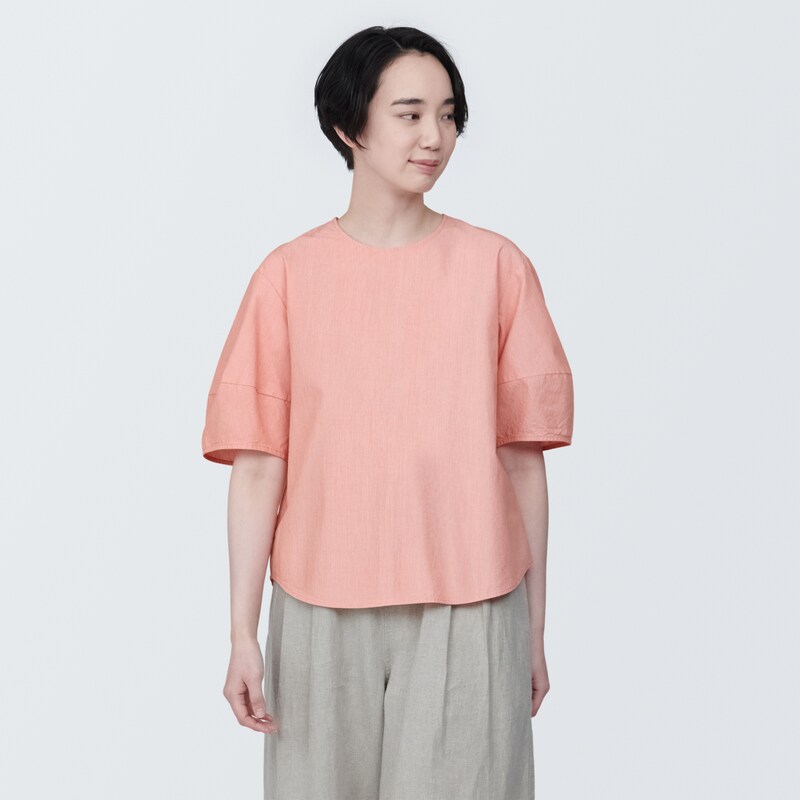 婦人 涼感 ブロード 半袖ブラウス | 無印良品