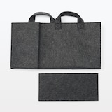 持ち運べるフェルトファイルボックス・ワイド