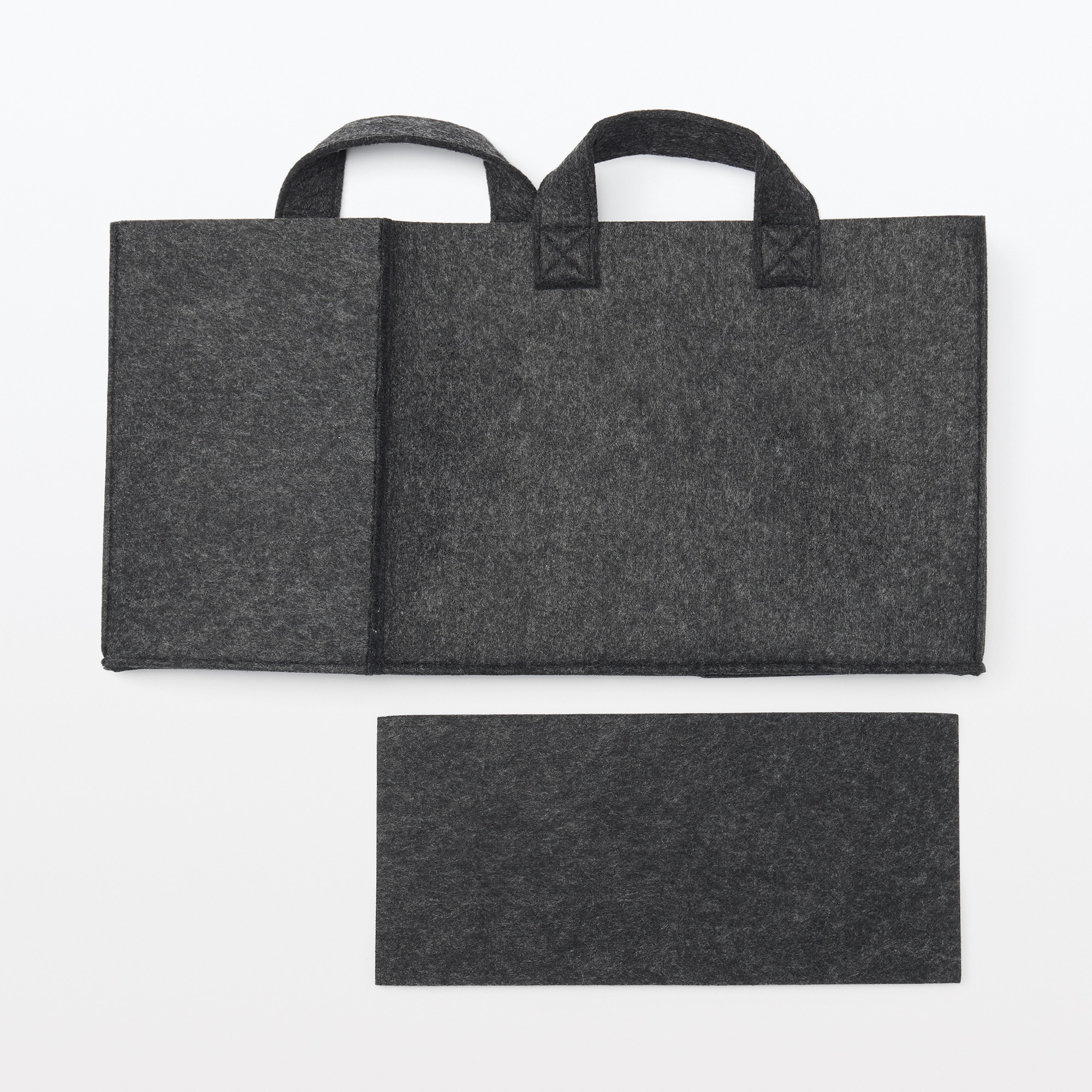 持ち運べるフェルトファイルボックス・ワイド