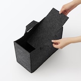 持ち運べるフェルトファイルボックス・ワイド