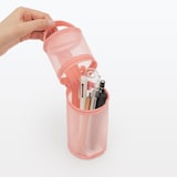 ナイロンメッシュ縦でも横でも使えるペンケース