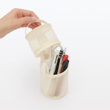 ナイロンメッシュ縦でも横でも使えるペンケース