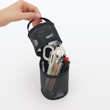 ナイロンメッシュ縦でも横でも使えるペンケース