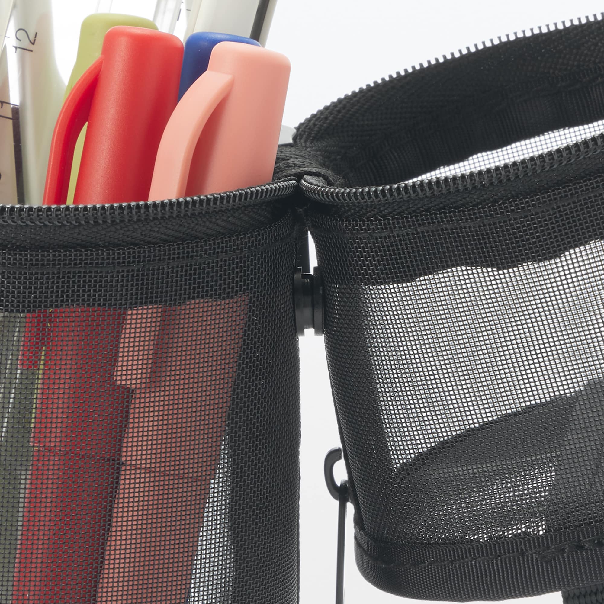 ナイロンメッシュ縦でも横でも使えるペンケース