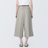 婦人　風を通すストレッチサッカークロップドパンツ