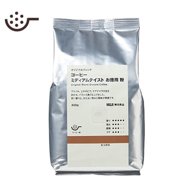 【お徳用】【粉】オリジナルブレンド　コーヒー　ミディアムテイスト　４００ｇ