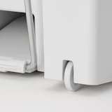 再生ポリプロピレン入り　ペダル式ダストボックス　両開きフタ付き