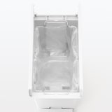 再生ポリプロピレン入り　ペダル式ダストボックス　両開きフタ付き