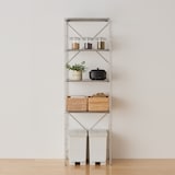 再生ポリプロピレン入り　ペダル式ダストボックス　両開きフタ付き