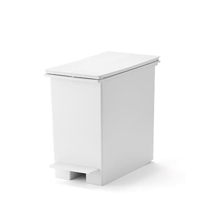 再生ポリプロピレン入り　ペダル式ダストボックス　両開きフタ付き　小・２０／３０Ｌ袋用