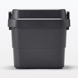 再生ポリプロピレン入り　頑丈収納ボックス　ダークグレー　ミニ