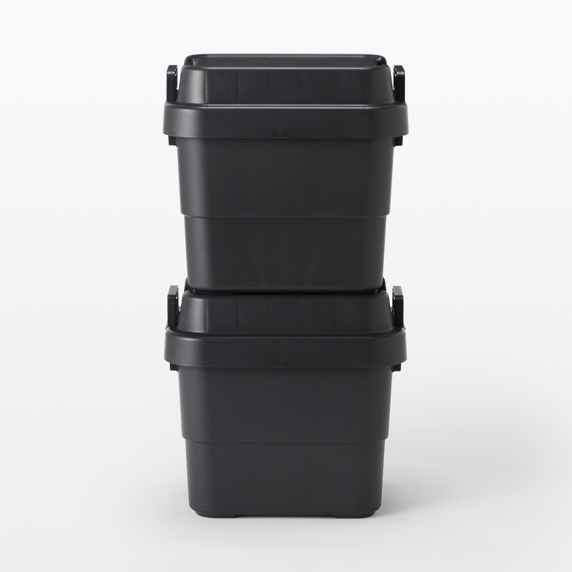 再生ポリプロピレン入り　頑丈収納ボックス　ダークグレー　ミニ