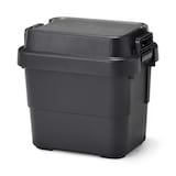 再生ポリプロピレン入り　頑丈収納ボックス　ダークグレー　ミニ