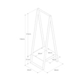 木製コートハンガー　ラバーウッド材