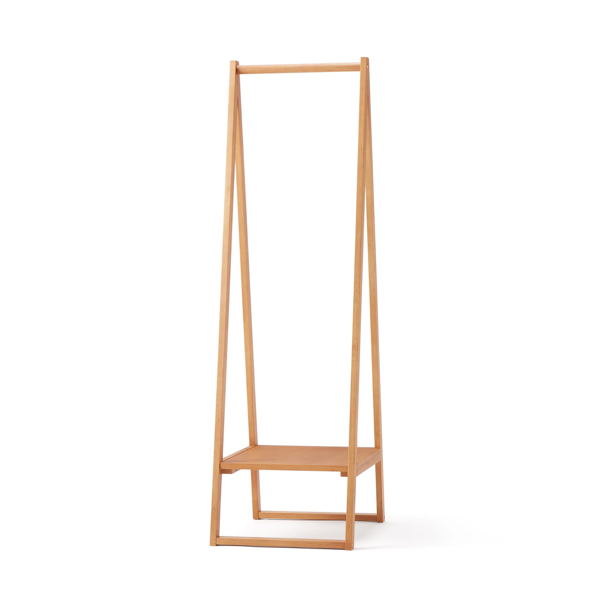 木製コートハンガー　ラバーウッド材