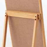 木製ミラー　ラバーウッド材