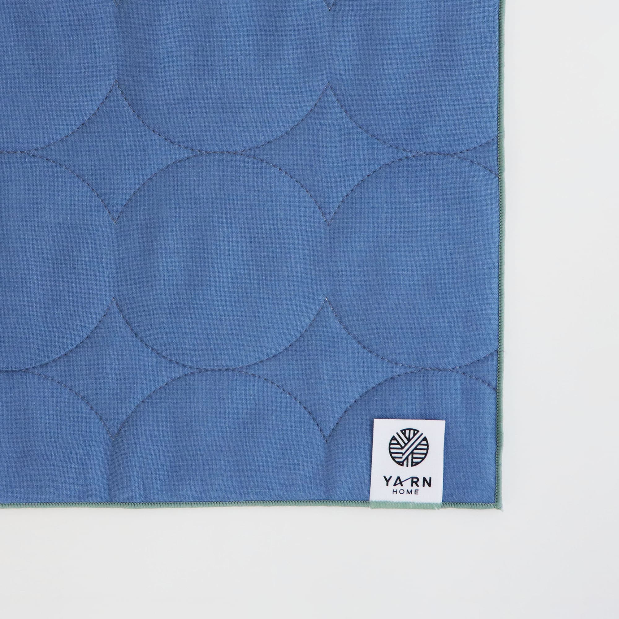 ［ＩＤＥＥ］ＹＡＲＮ　ＨＯＭＥハンカチ　Ｉｎｄｉｇｏ