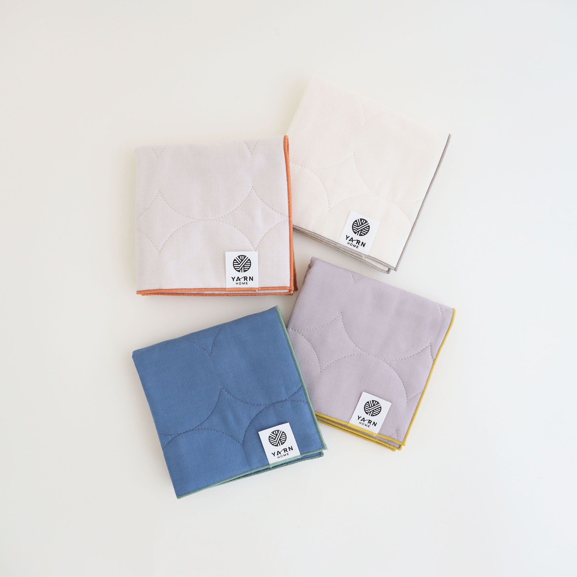 ［ＩＤＥＥ］ＹＡＲＮ　ＨＯＭＥハンカチ　Ｉｎｄｉｇｏ