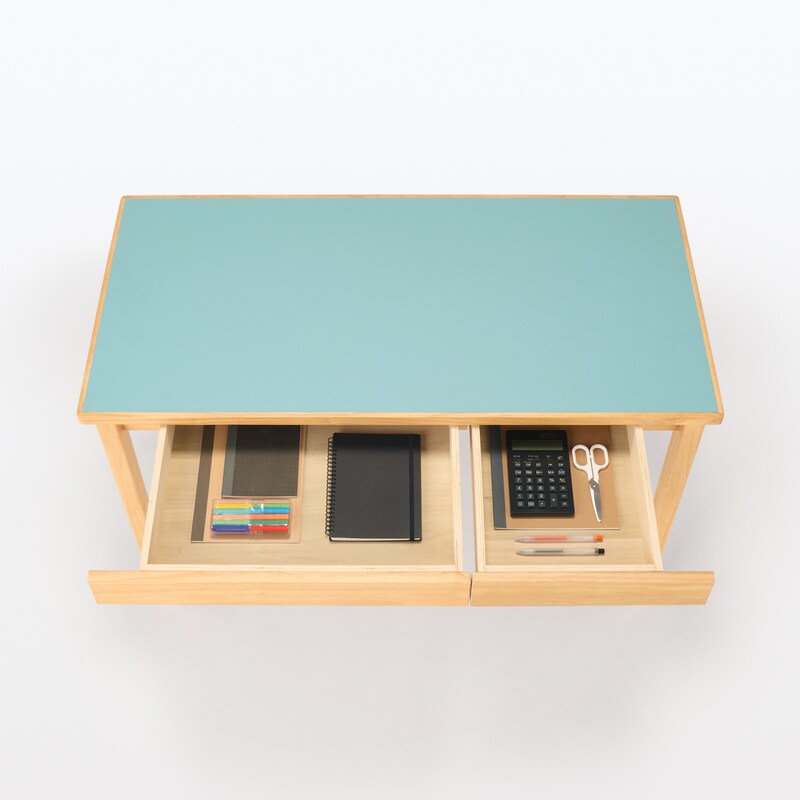 木製デスク リノリウム天板 | 無印良品