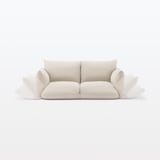 リクライニング　フロアソファ　２シーター　ベージュ