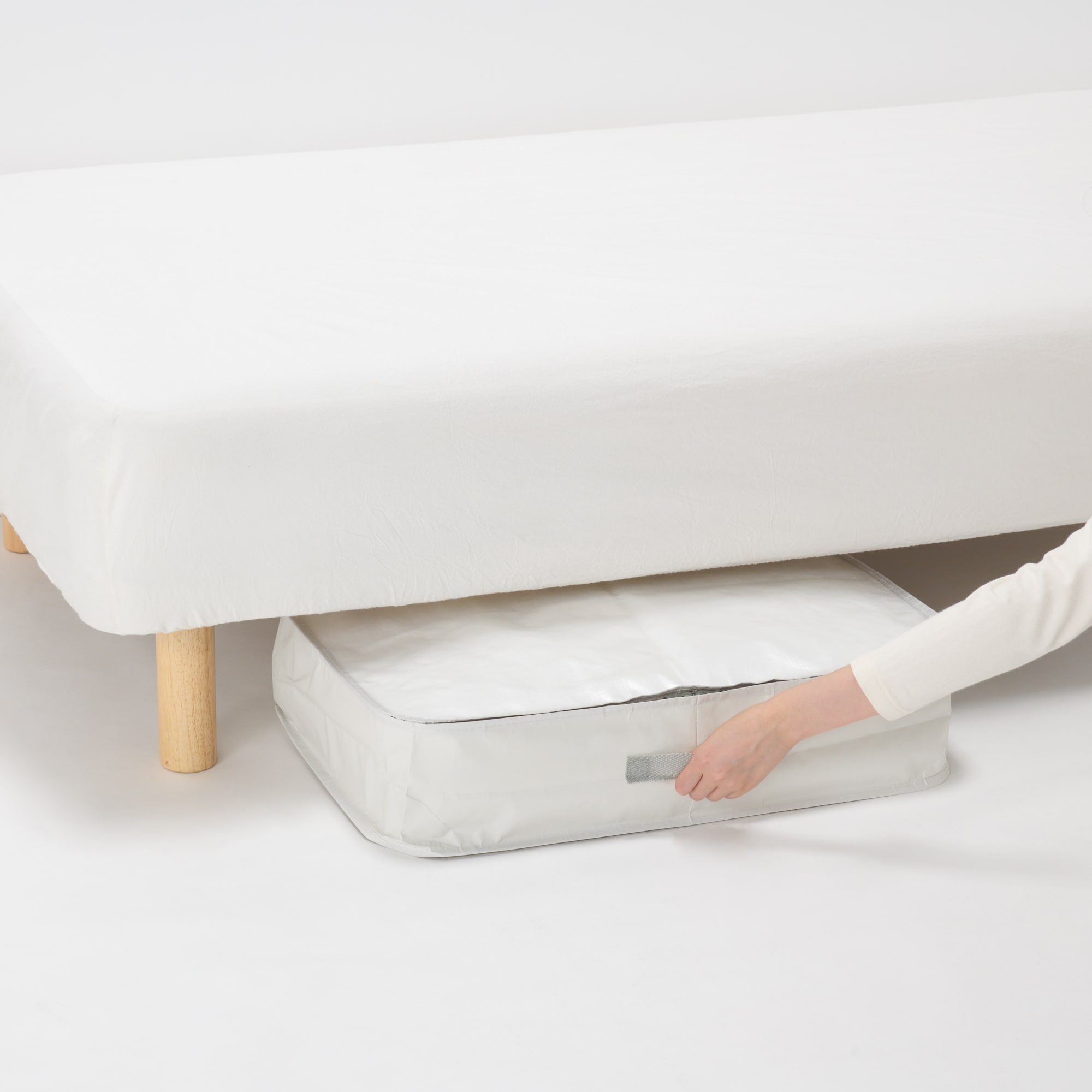 レジャーシートでつくった　たためる収納袋　大