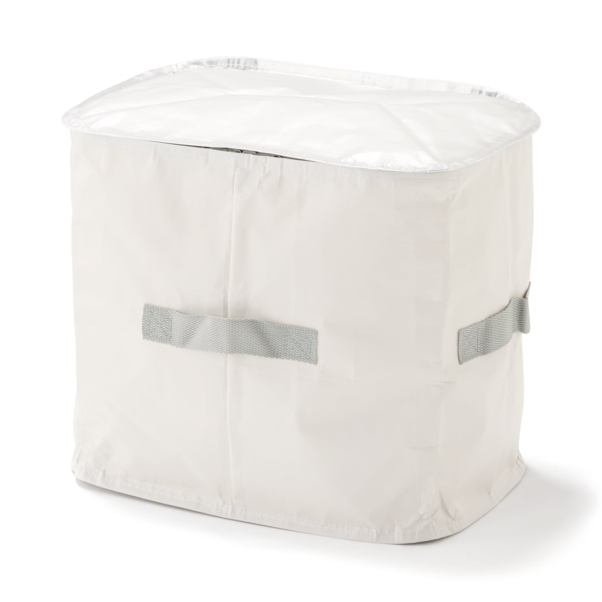 レジャーシートでつくった　たためる収納袋　中