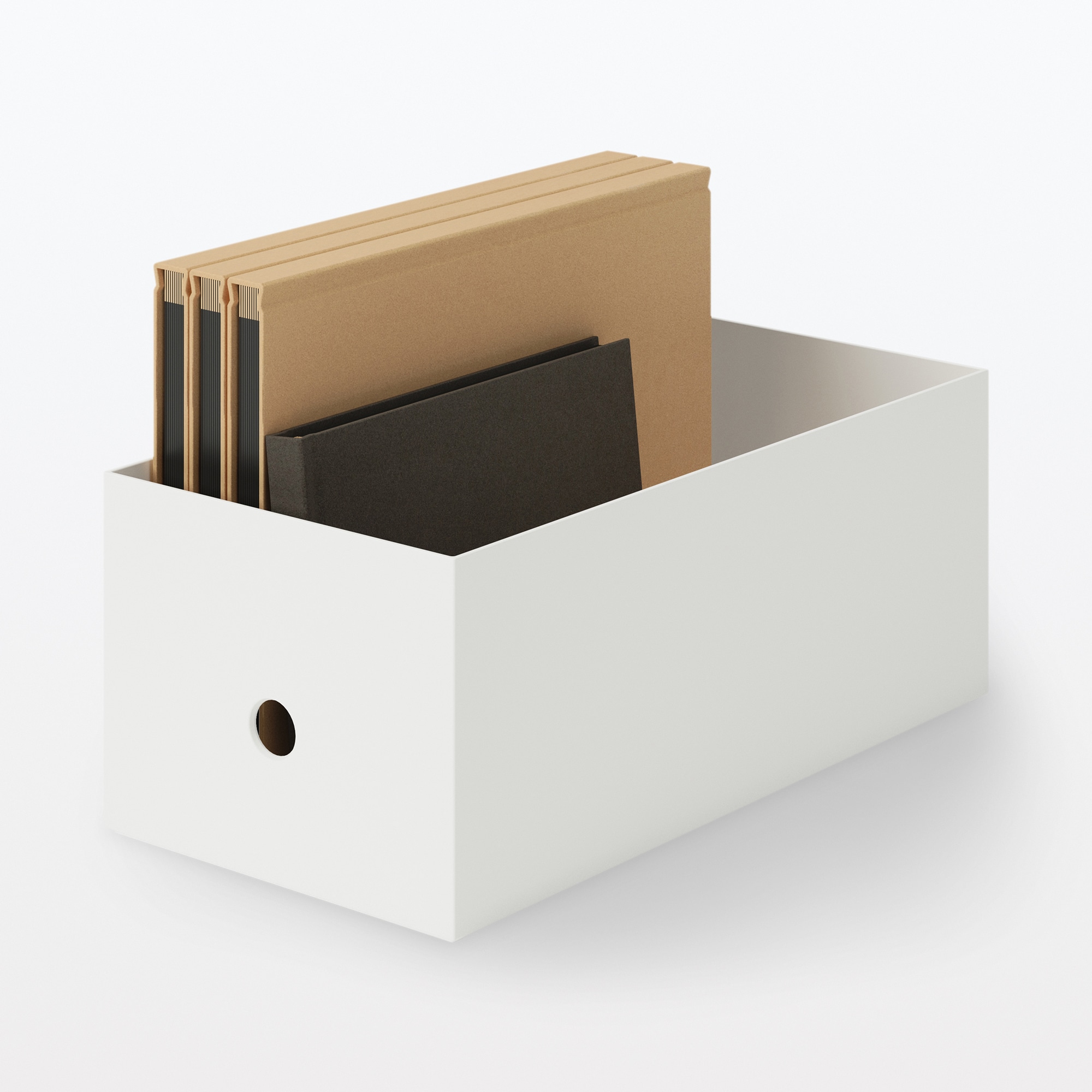 再生ポリプロピレン入りファイルボックス・スタンダードタイプ・ワイド・１／２