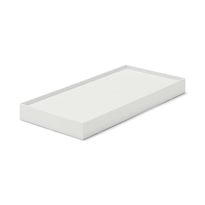 【キャスター可】【幅１５ｃｍ用】ファイルボックススタンダード用キャスターもつけられるフタ　ホワイトグレー