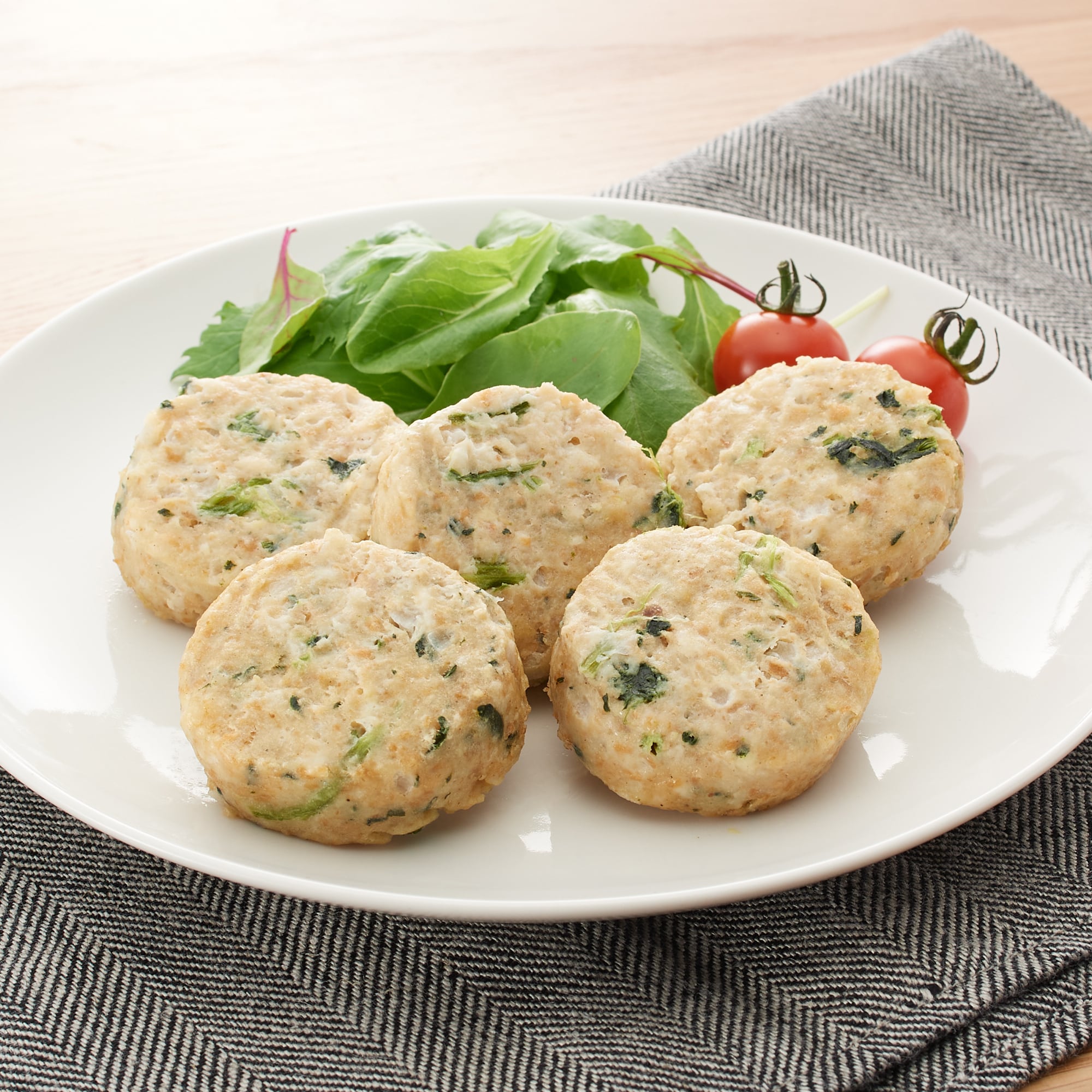 鶏肉とほうれん草のハンバーグ