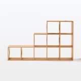 スタッキングシェルフ　猫用　３段×５列セット　オーク材突板