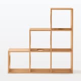 スタッキングシェルフ　猫用　３段×３列セット　オーク材突板