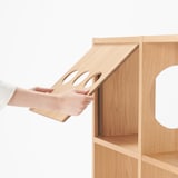 スタッキングシェルフ　木製ボード　オープン　オーク材突板