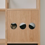 スタッキングシェルフ　木製ボード　オープン　オーク材突板