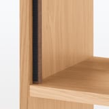 スタッキングシェルフ　木製ボード　クローズ　オーク材突板