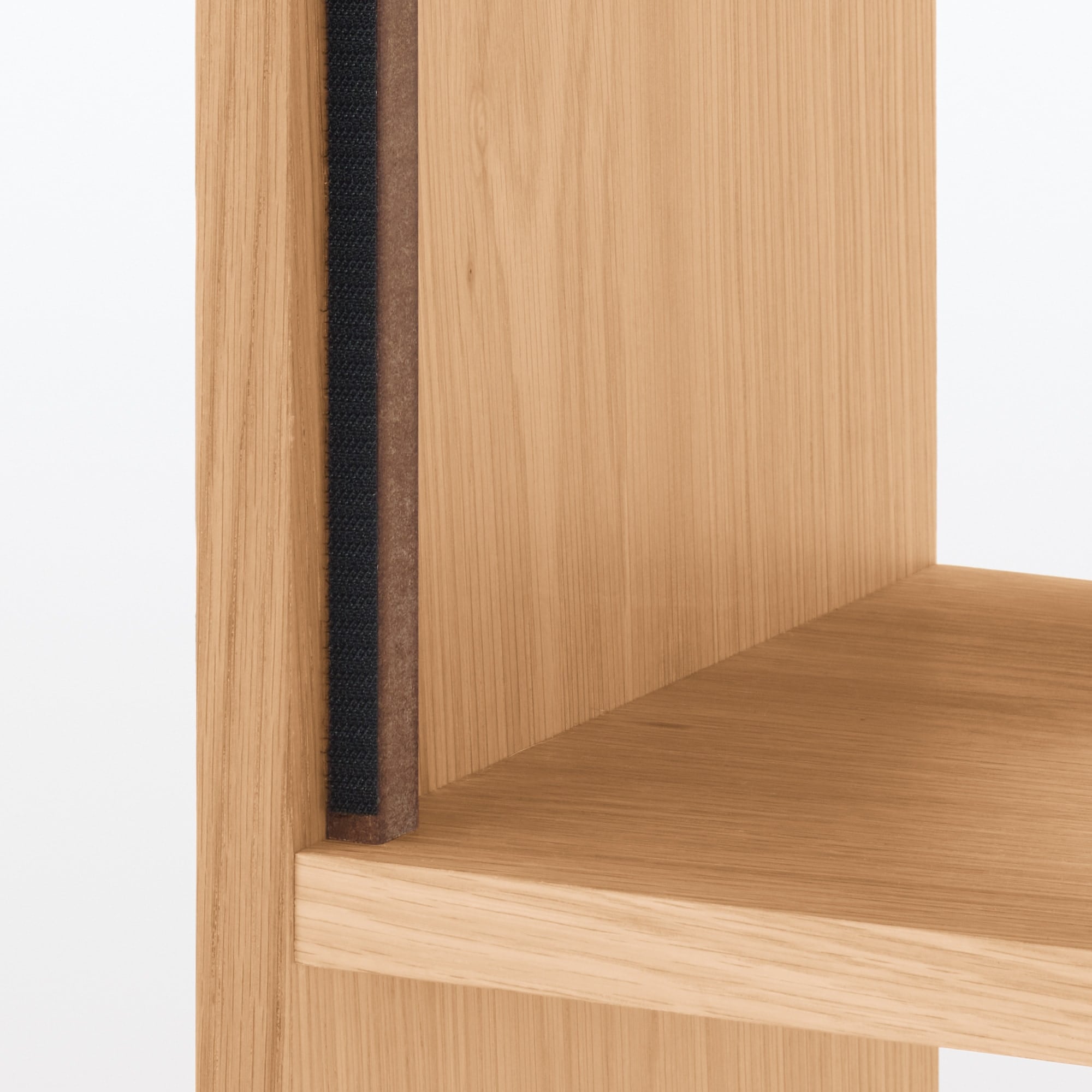 スタッキングシェルフ　木製ボード　クローズ　オーク材突板