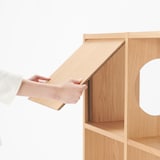 スタッキングシェルフ　木製ボード　クローズ　オーク材突板