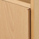 スタッキングシェルフ　木製扉　オーク材突板