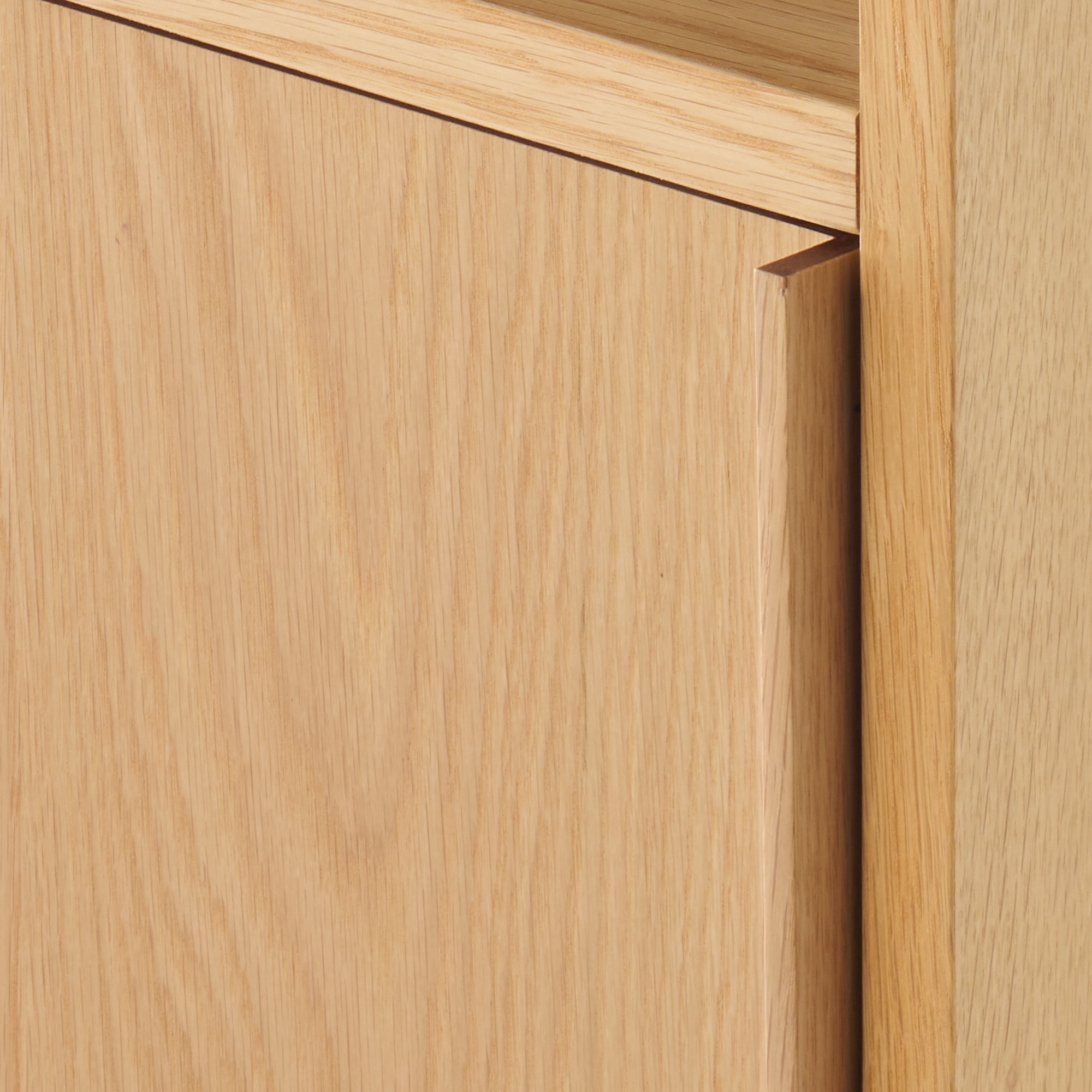 スタッキングシェルフ　木製扉　オーク材突板