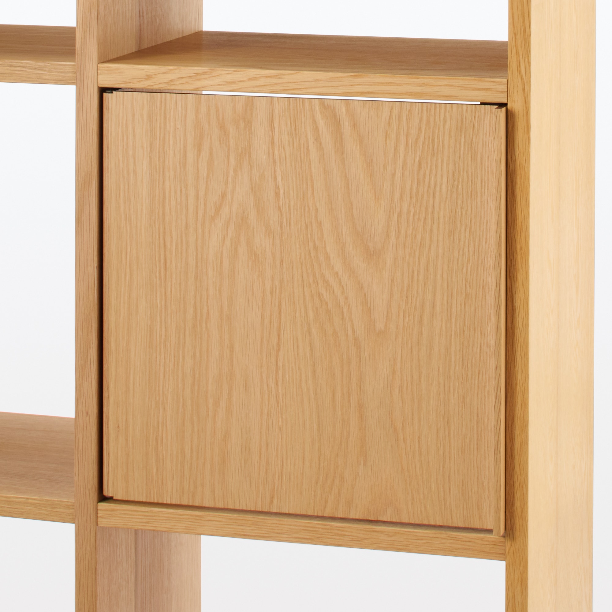 スタッキングシェルフ　木製扉　オーク材突板