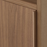 スタッキングシェルフ　木製扉　ウォールナット材突板