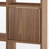 スタッキングシェルフ　木製扉　ウォールナット材突板